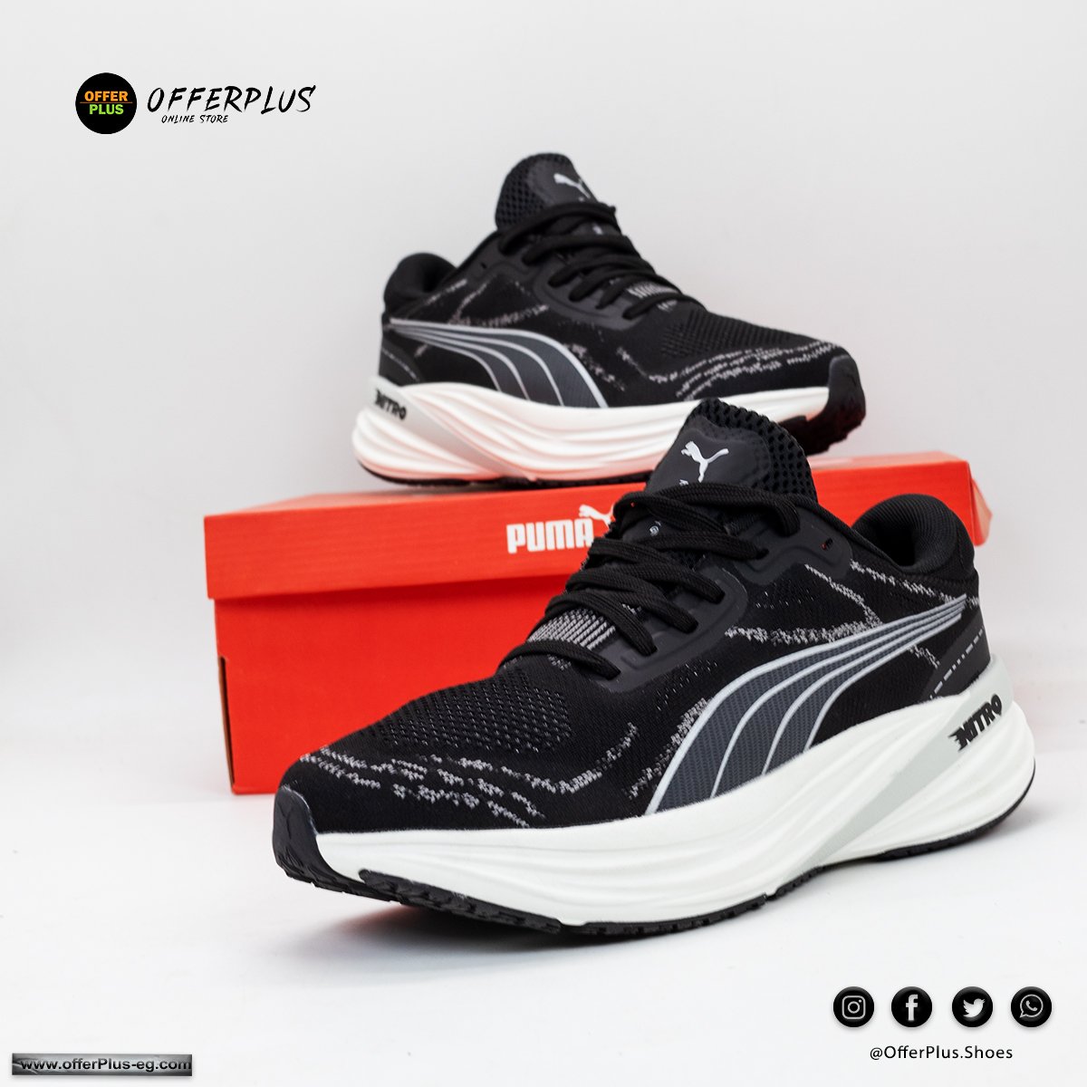Puma Magnify Nitro 2 2024 - Black&White - الصورة 6
