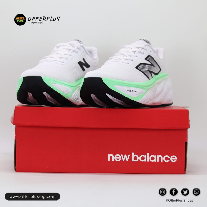 ⁦New Balance Fresh Foam X More v5 Sneakers 2025- White⁩ - الصورة ⁦9⁩