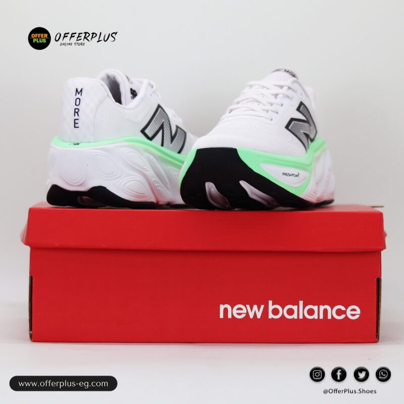 ⁦New Balance Fresh Foam X More v5 Sneakers 2025- White⁩ - الصورة ⁦8⁩