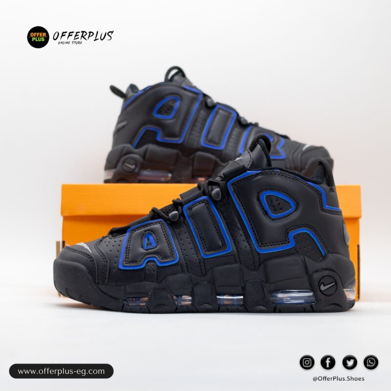 ⁦Nike Air more Uptempo Sports 2025-Black&Blue⁩ - الصورة ⁦7⁩