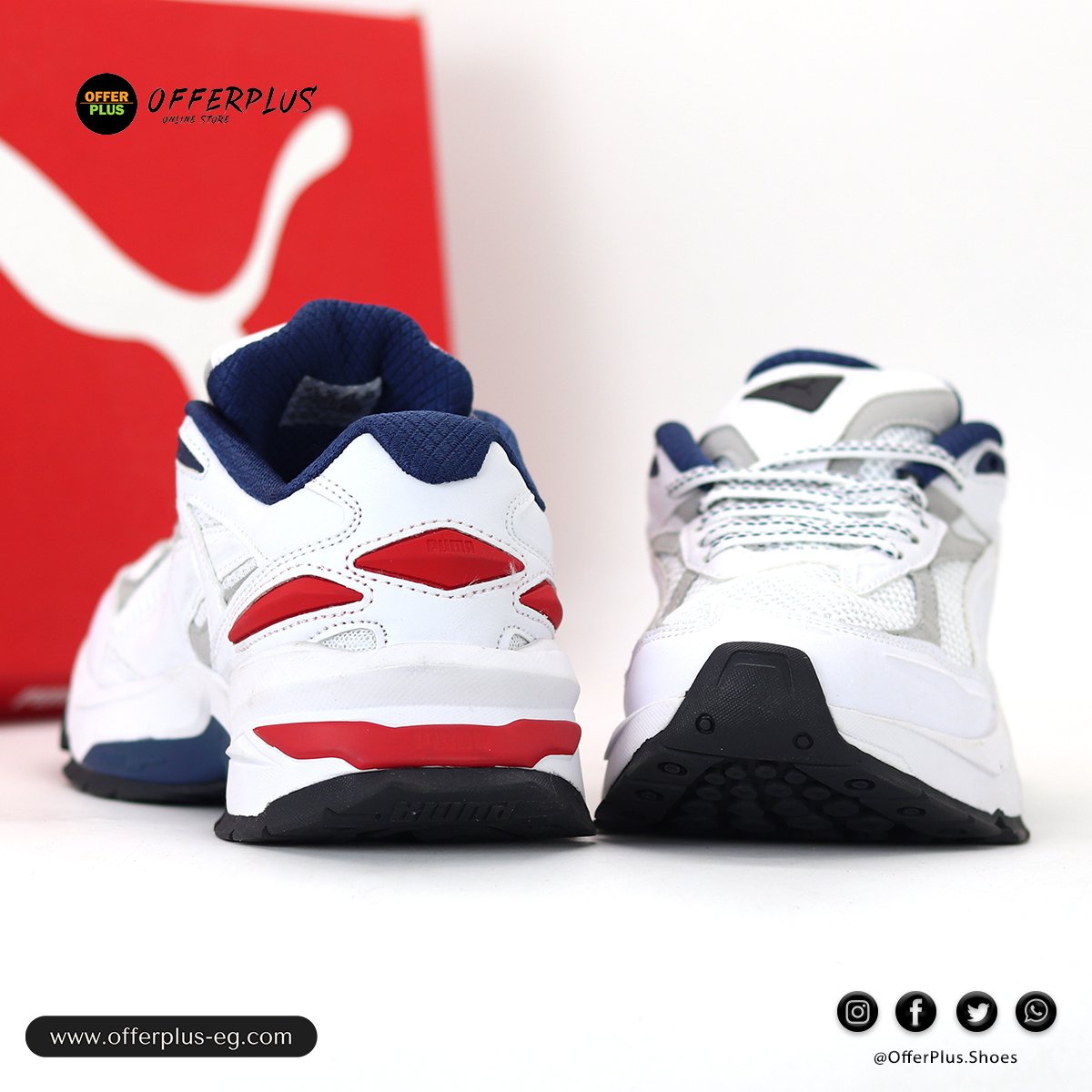 Puma Nano Odyssey Sneakers Shoes Casual 2025- White&Nevy - الصورة 8