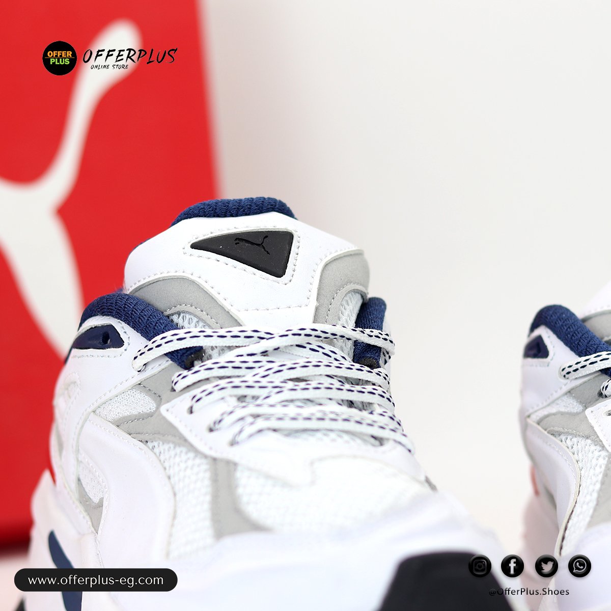 Puma Nano Odyssey Sneakers Shoes Casual 2025- White&Nevy - الصورة 9