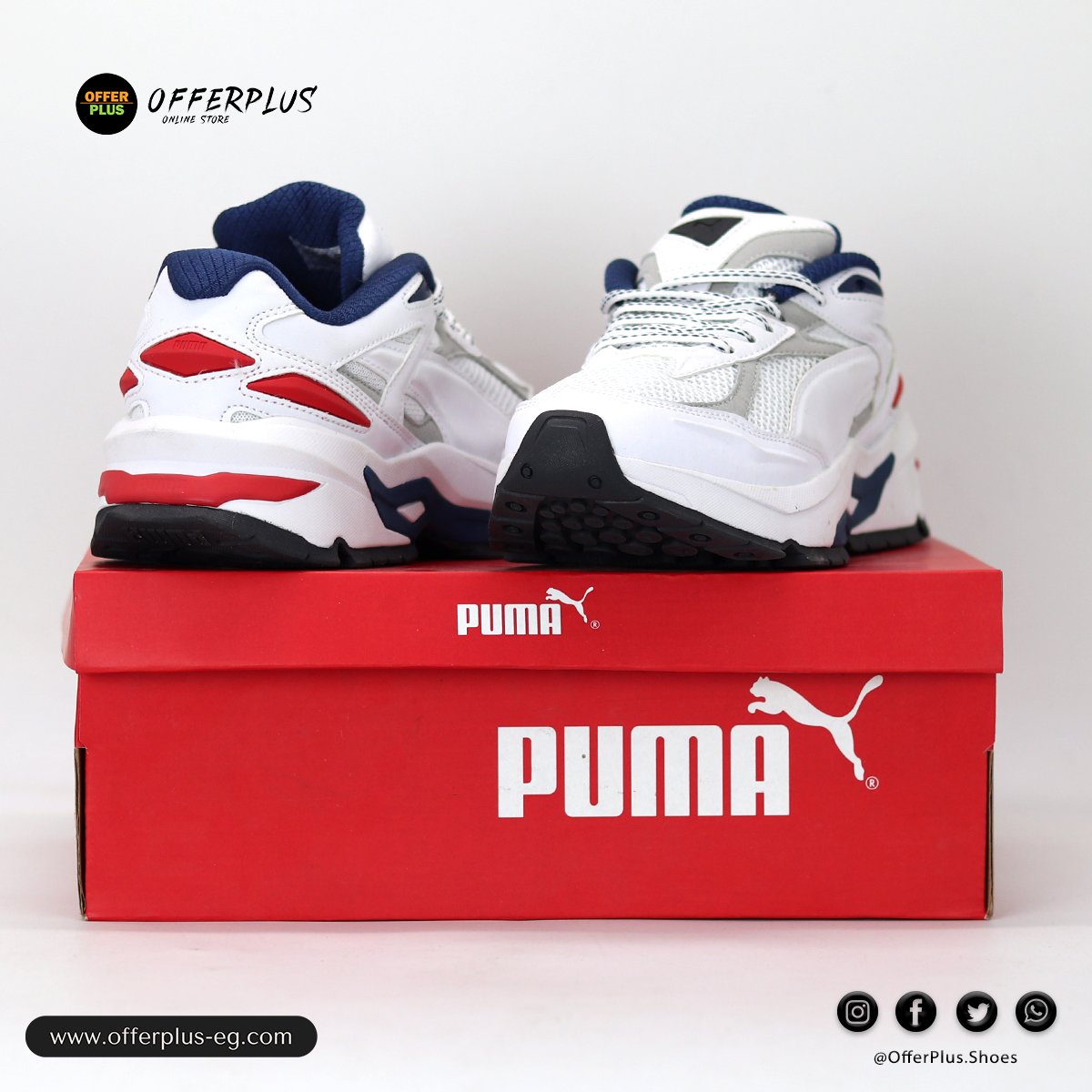 Puma Nano Odyssey Sneakers Shoes Casual 2025- White&Nevy - الصورة 5