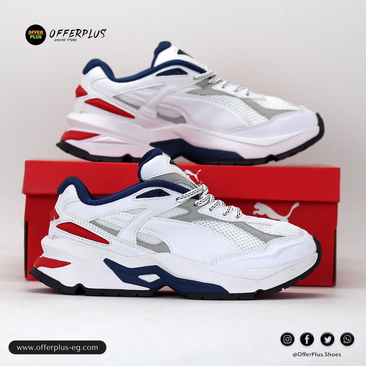 Puma Nano Odyssey Sneakers Shoes Casual 2025- White&Nevy