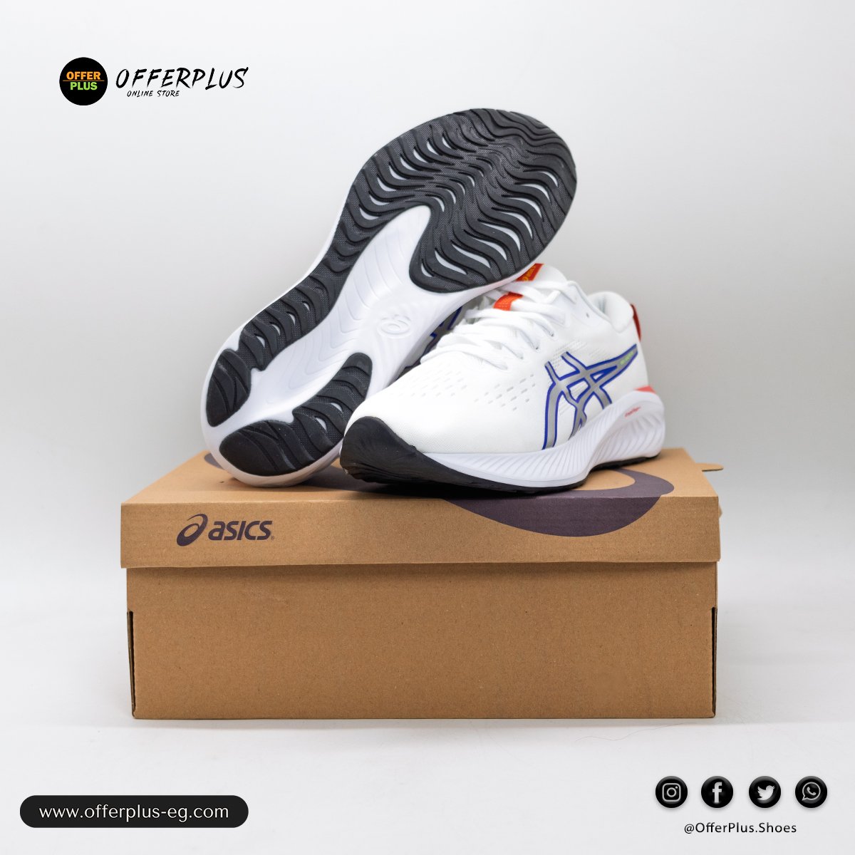 Asics Gel-Excite 10 -2025-Whit&Blue - الصورة 3