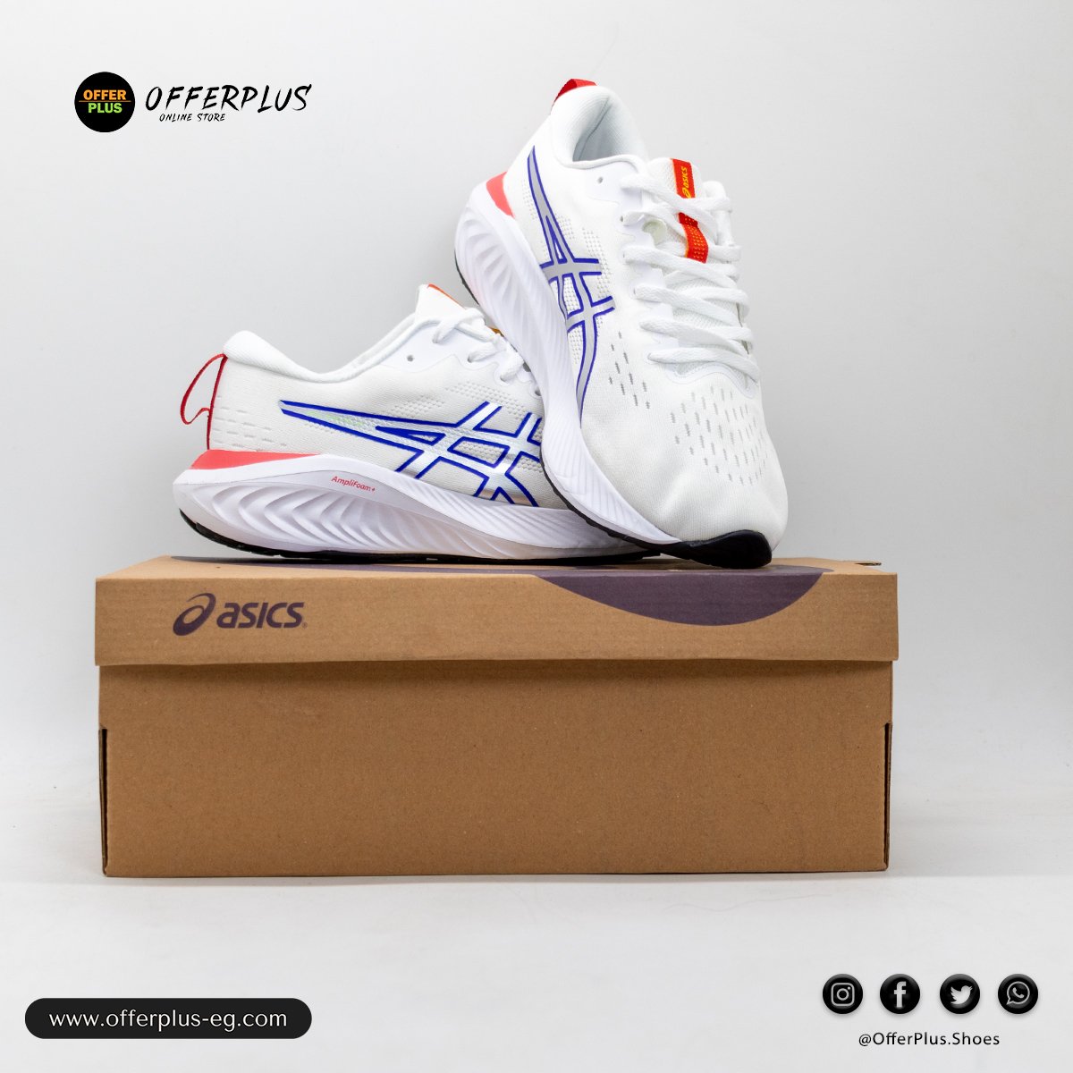 Asics Gel-Excite 10 -2025-Whit&Blue - الصورة 4