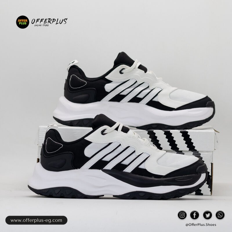 Adidas MAXXWAVY Running Shoes2025-White&Black2