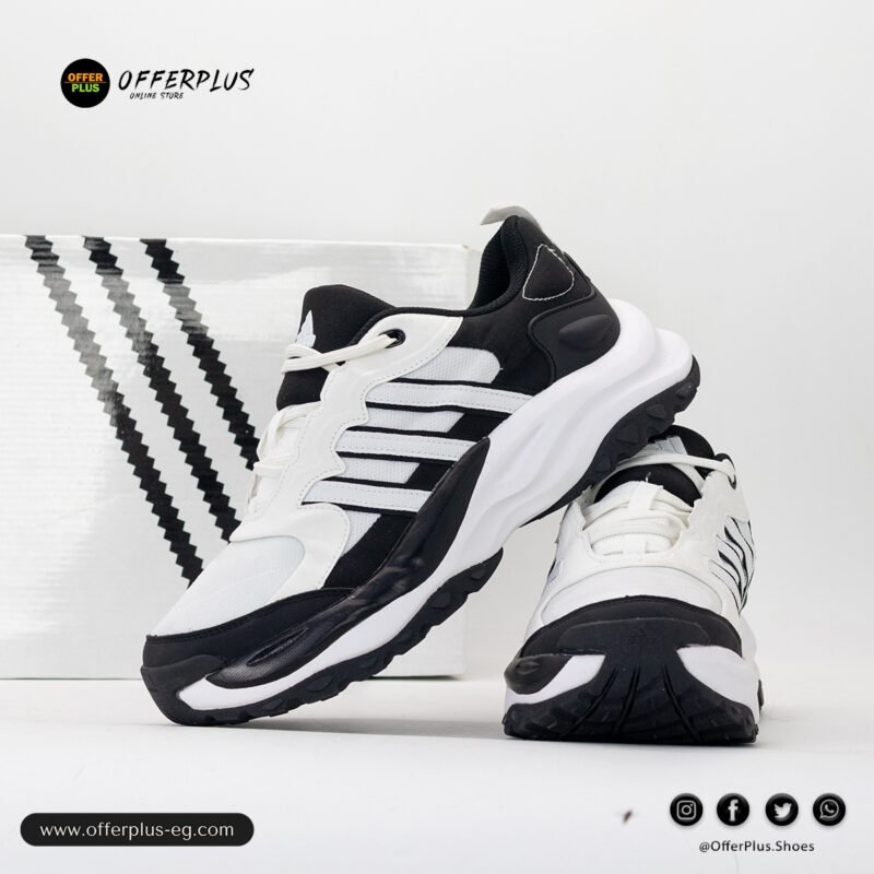 ⁦Adidas MAXXWAVY Running Shoes2025-White&Black2⁩ - الصورة ⁦8⁩