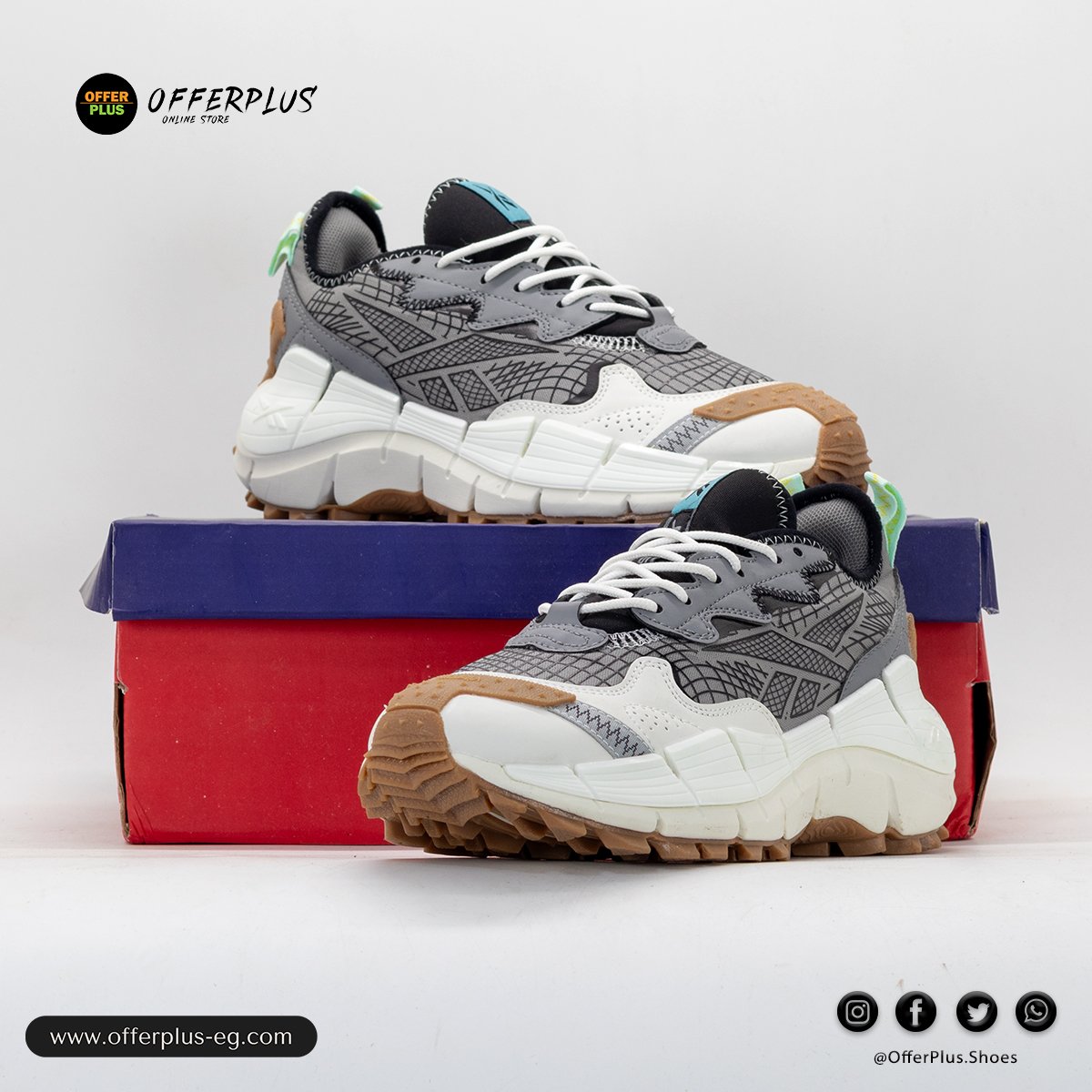 Reebok Zig Kinetica II Edge The Flintstones Mens 2025 -Grey&Black2 - الصورة 8