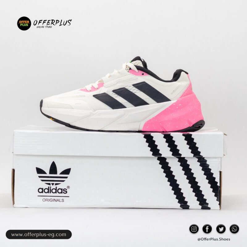 ⁦adidas Adistar 2.0 Running Shoes  2025 -White&Pinq⁩ - الصورة ⁦2⁩