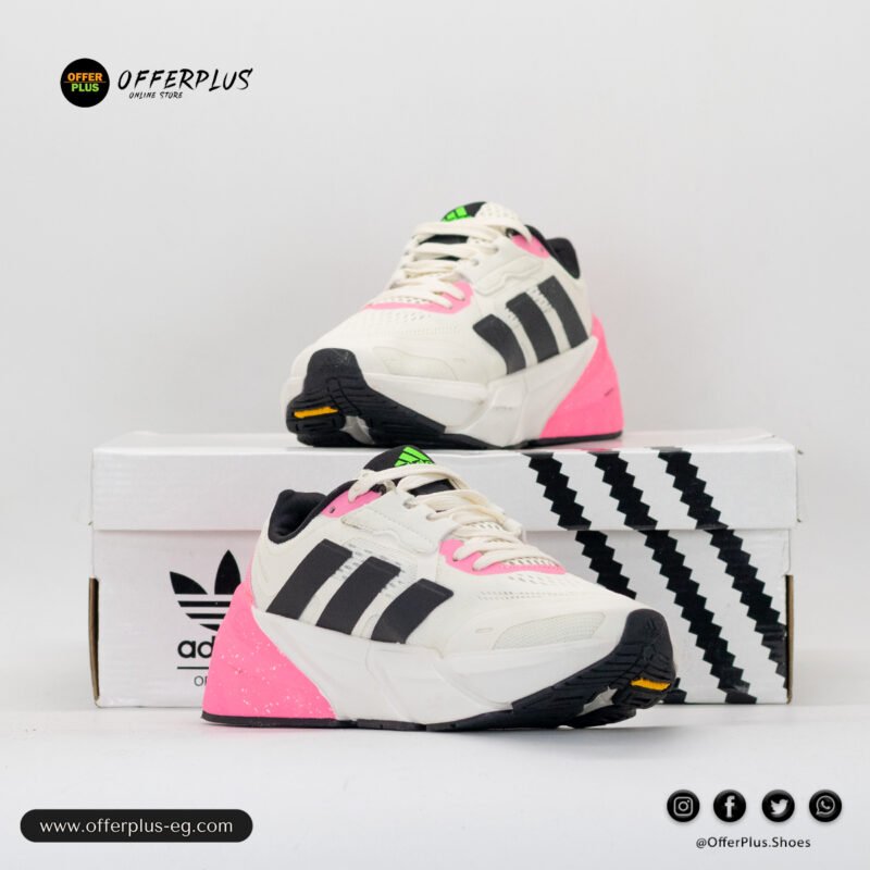⁦adidas Adistar 2.0 Running Shoes  2025 -White&Pinq⁩ - الصورة ⁦8⁩