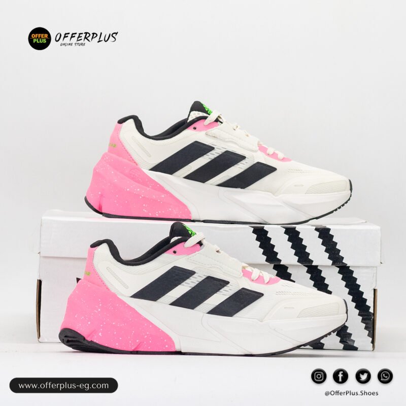 ⁦adidas Adistar 2.0 Running Shoes  2025 -White&Pinq⁩ - الصورة ⁦7⁩