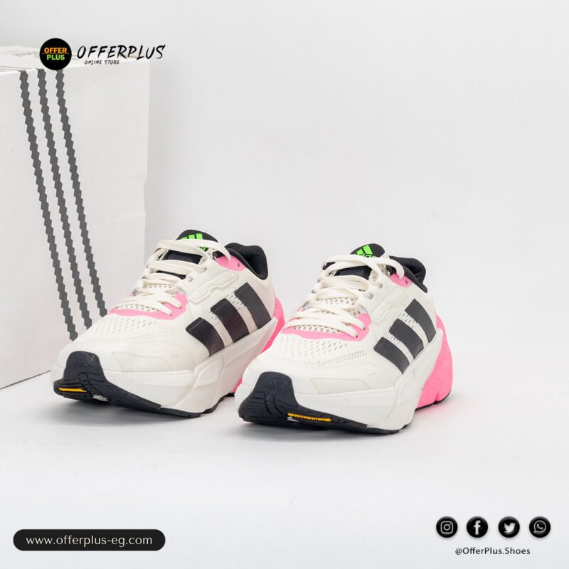 ⁦adidas Adistar 2.0 Running Shoes  2025 -White&Pinq⁩ - الصورة ⁦6⁩