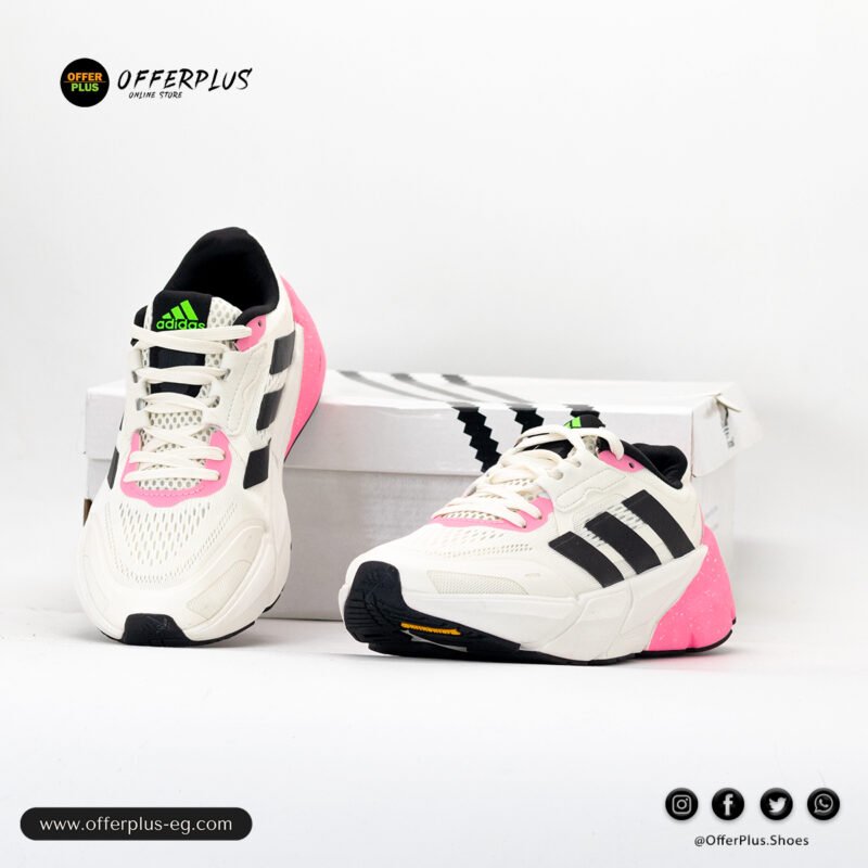 ⁦adidas Adistar 2.0 Running Shoes  2025 -White&Pinq⁩ - الصورة ⁦5⁩