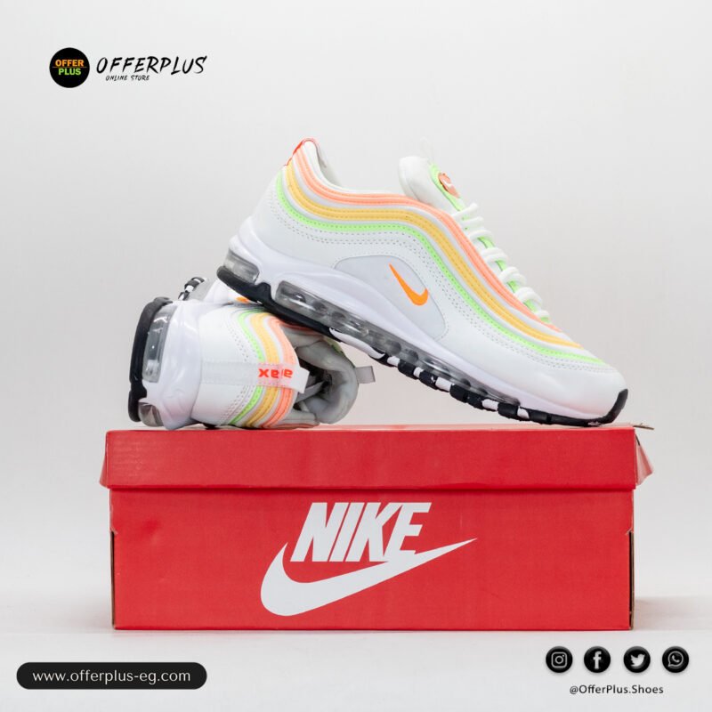 ⁦Nike Air Max 97 Sneaker 2025- White&Orange⁩ - الصورة ⁦6⁩