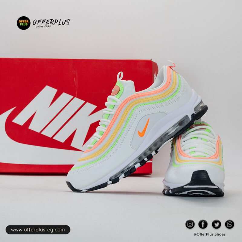 ⁦Nike Air Max 97 Sneaker 2025- White&Orange⁩ - الصورة ⁦8⁩