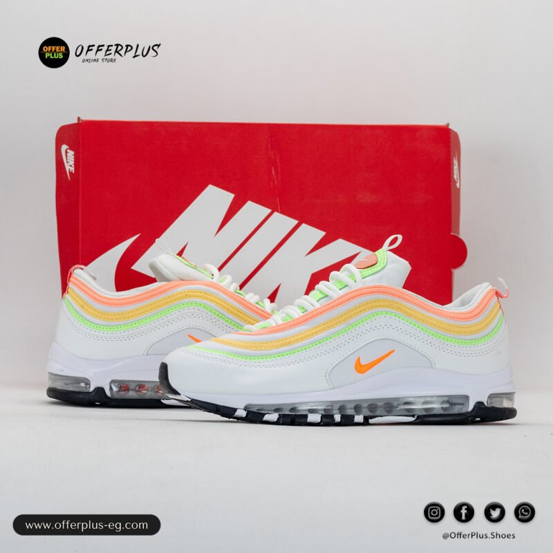 ⁦Nike Air Max 97 Sneaker 2025- White&Orange⁩ - الصورة ⁦9⁩