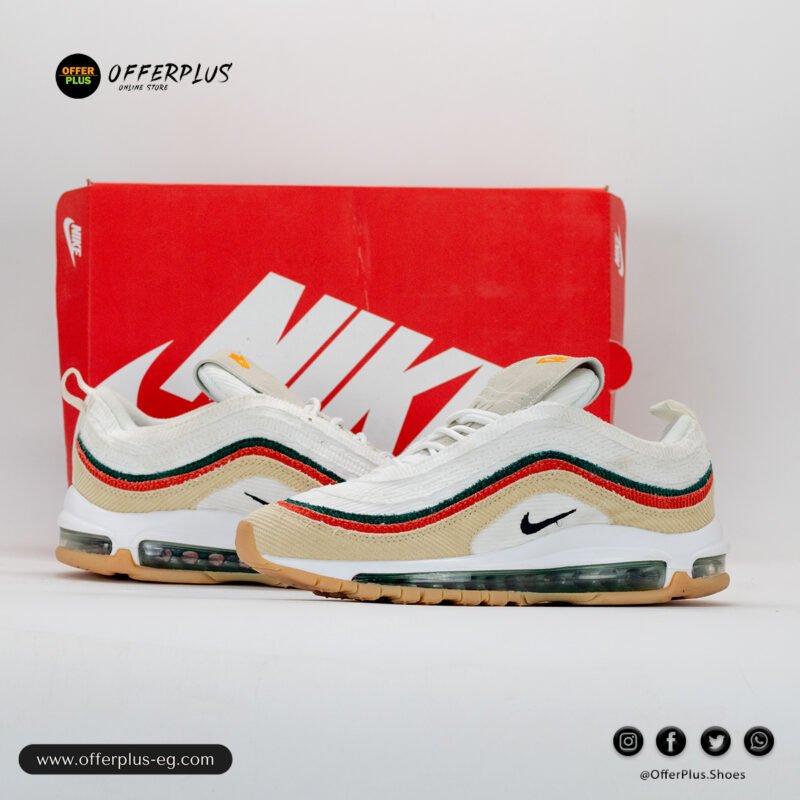 ⁦Nike Air Max 97 Sneaker 2025-White&Beig⁩ - الصورة ⁦8⁩