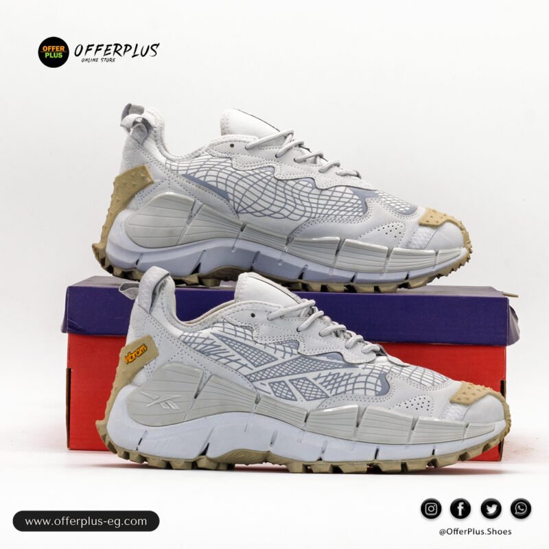 ⁦Reebok Zig Kinetica II Edge The Flintstones Mens 2025 -Grey⁩ - الصورة ⁦5⁩