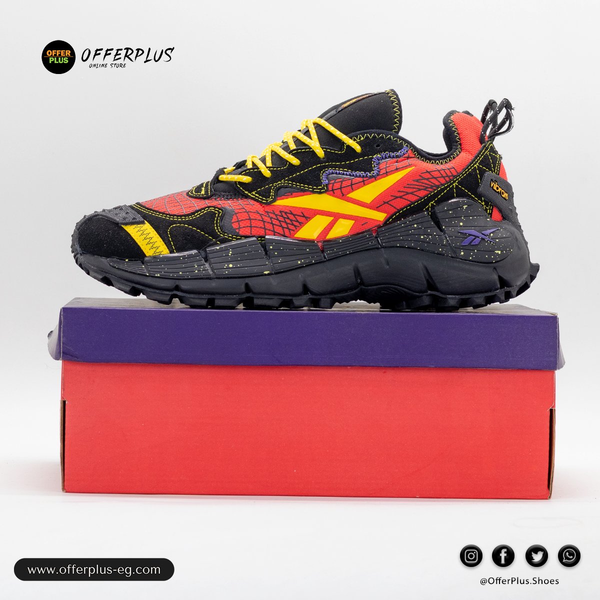 Reebok Zig Kinetica II Edge The Flintstones Mens 2025 -Red