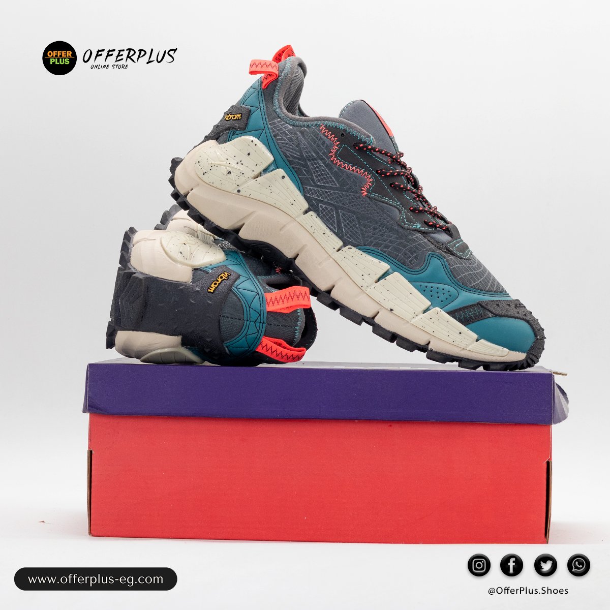 Reebok Zig Kinetica II Edge The Flintstones Mens 2025 -Grey2 - الصورة 7