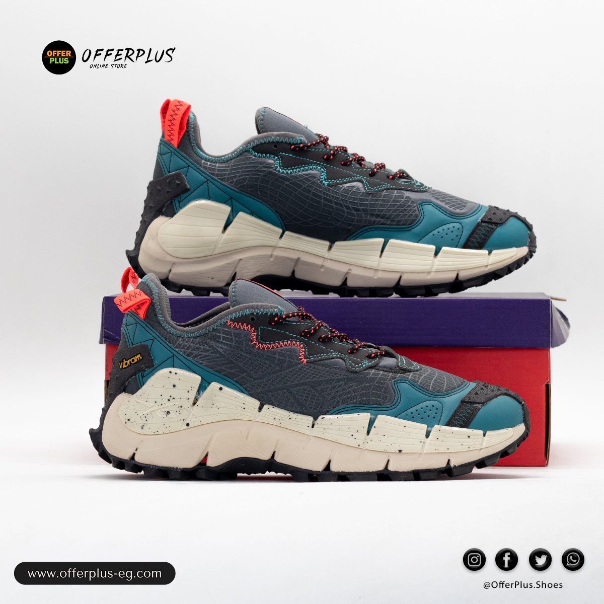 Reebok Zig Kinetica II Edge The Flintstones Mens 2025 -Grey2 - الصورة 5