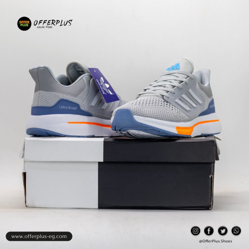 ⁦Adidas EQ210-Sneaker 2024 Plus Size - Grey&orange⁩ - الصورة ⁦6⁩