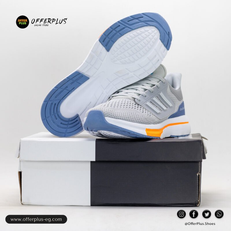 ⁦Adidas EQ210-Sneaker 2024 Plus Size - Grey&orange⁩ - الصورة ⁦5⁩