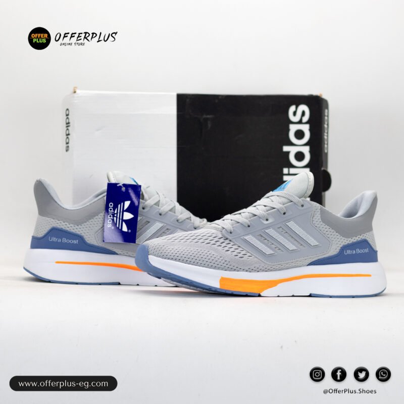 ⁦Adidas EQ210-Sneaker 2024 Plus Size - Grey&orange⁩ - الصورة ⁦8⁩