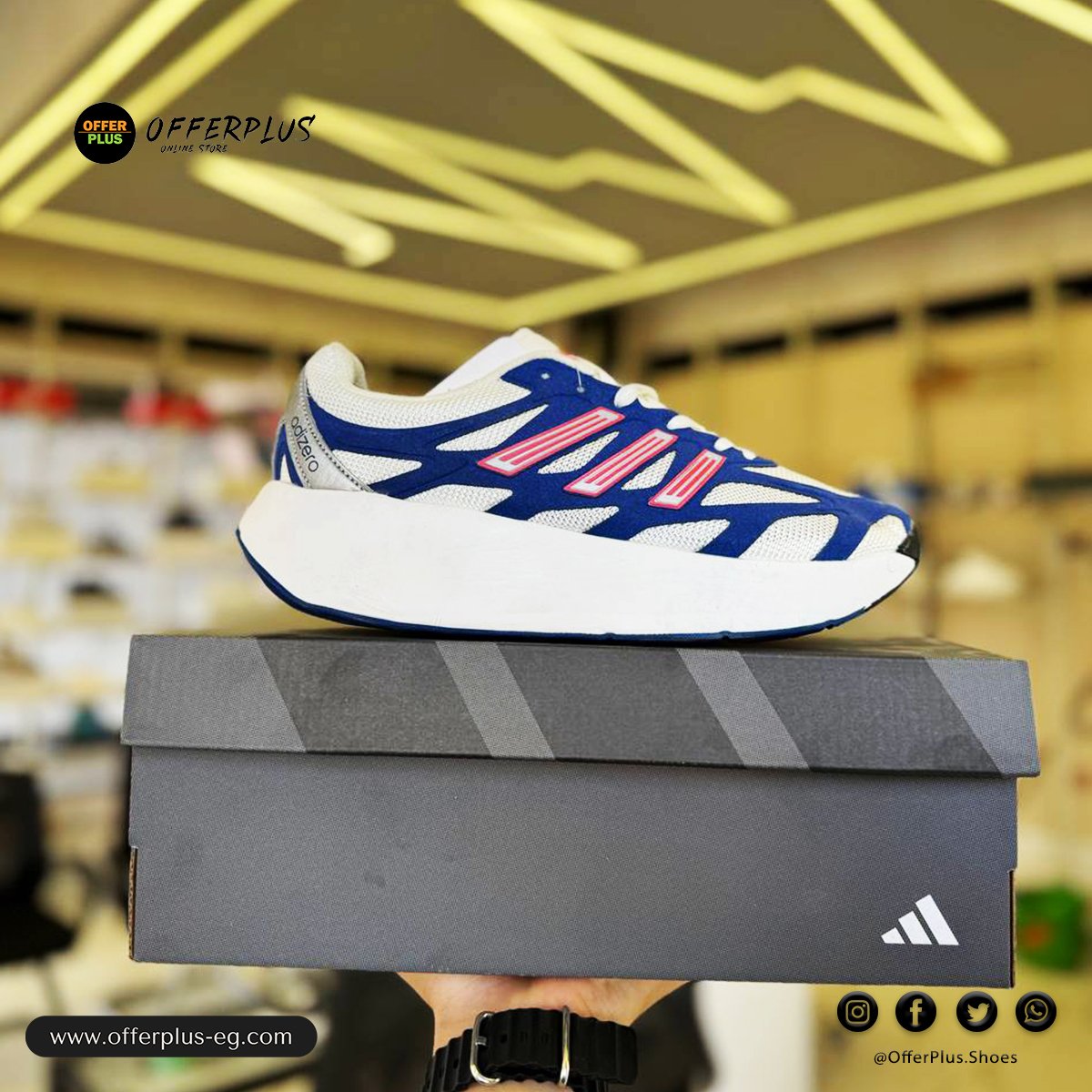 Adidas Adizero Aruku Sports 2025_Blue&White - الصورة 8