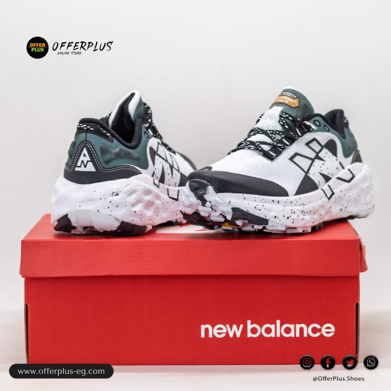 ⁦New Balance Fresh Foam More Trail V2 (MTMORLY2) 2025 - White&Black⁩ - الصورة ⁦3⁩