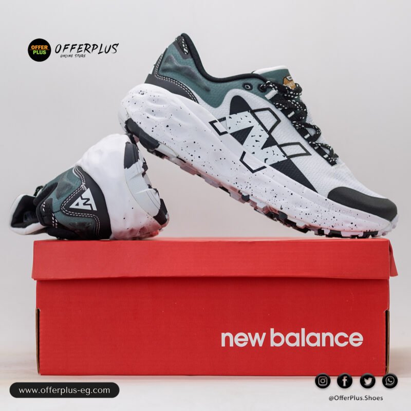 ⁦New Balance Fresh Foam More Trail V2 (MTMORLY2) 2025 - White&Black⁩ - الصورة ⁦5⁩
