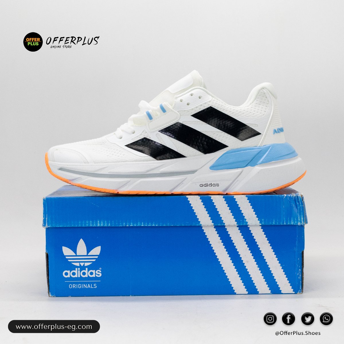 Adidas Adistar 4 Running Plus Size_White - الصورة 4