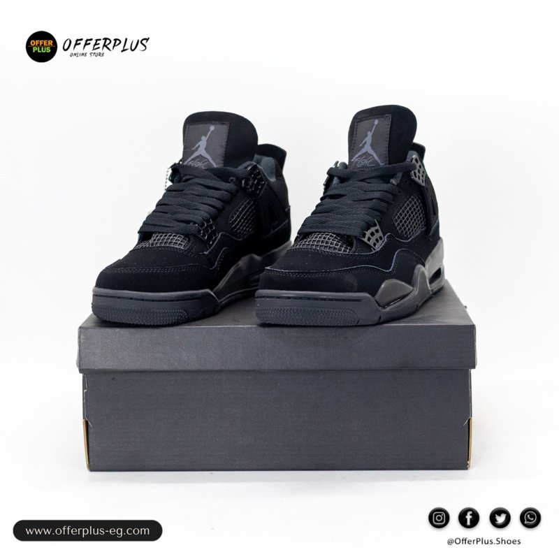 ⁦Air Jordan 4 Retro “Black Cat” - 2025⁩ - الصورة ⁦8⁩