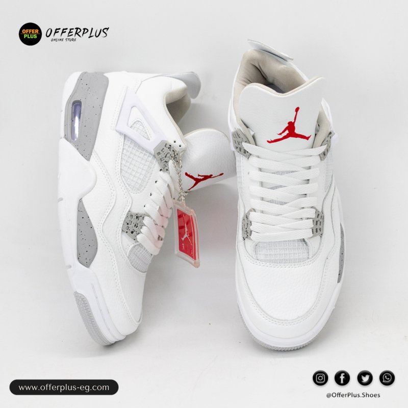 ⁦Air Jordan 4 Retro “White Oreo” - 2025⁩ - الصورة ⁦6⁩