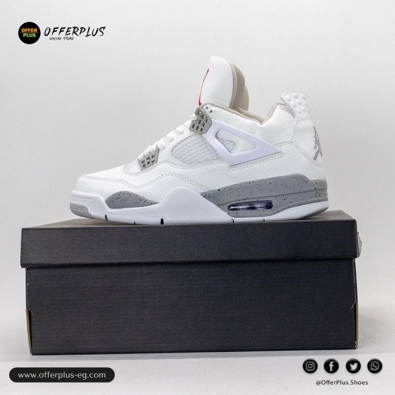 ⁦Air Jordan 4 Retro “White Oreo” - 2025⁩ - الصورة ⁦4⁩