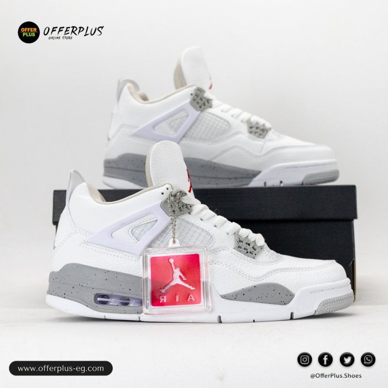 ⁦Air Jordan 4 Retro “White Oreo” - 2025⁩ - الصورة ⁦5⁩