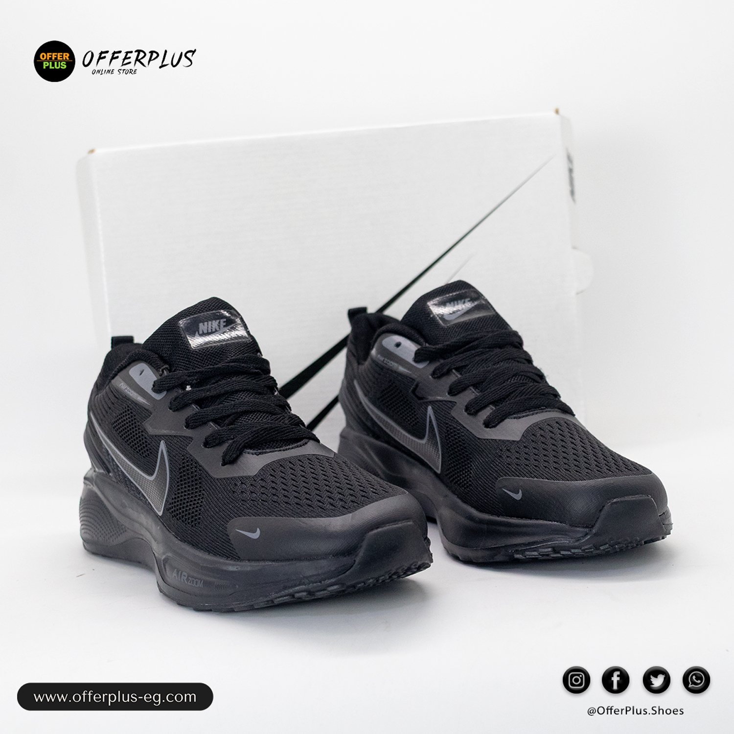 Nike Air Zoom Winflo 10 Plus Size2025-Black - الصورة 7