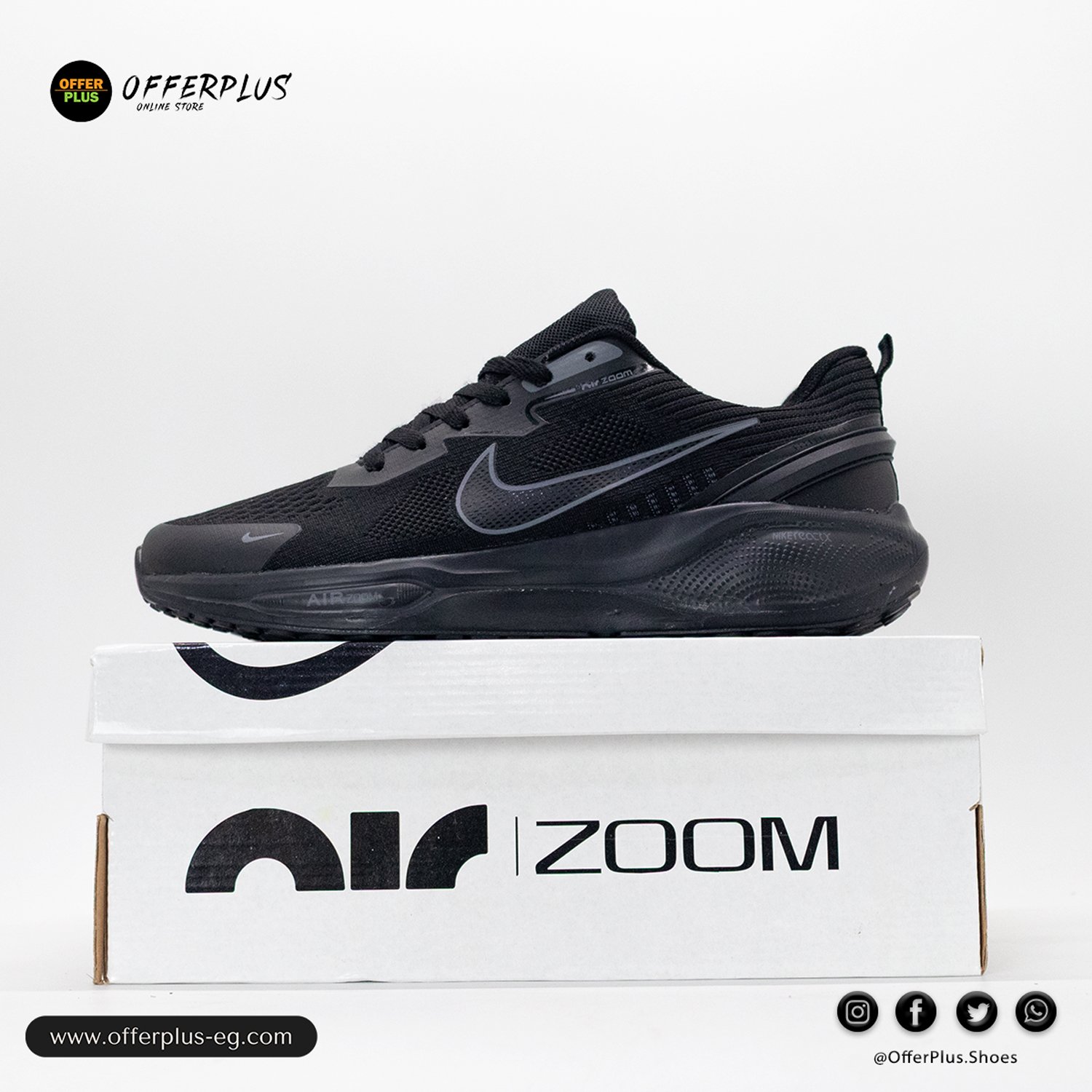 Nike Air Zoom Winflo 10 Plus Size2025-Black - الصورة 4